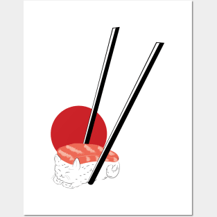 Cat Sushi Japanese Food Lovers | Passion Posters and Art